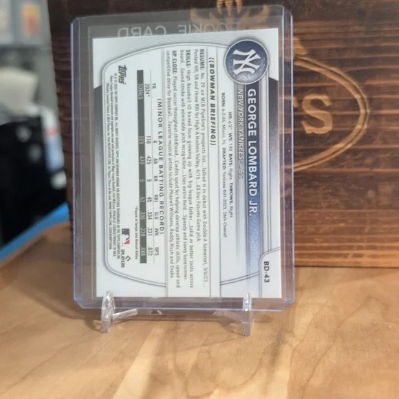 2025 Bowman Draft George Lombard Jr. Rookie Card Yankees 🔥🔥🔥 - Picture 2 of 2